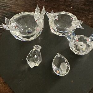 Swarovski crystal -multiple collections posted - looking to clean out BIRD BATHS